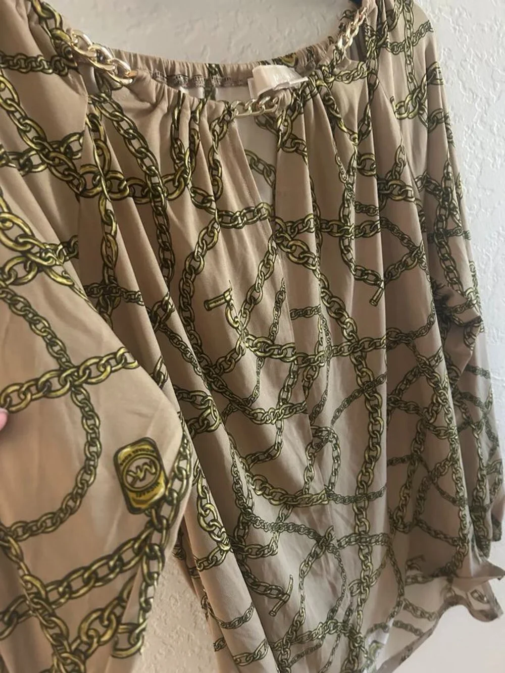 Michael Kors Logo Blouse Small
